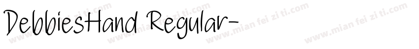 DebbiesHand Regular字体转换